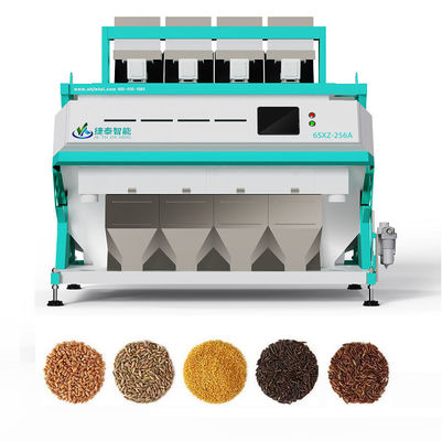 4 Chutes 256 Channel Rice Sorter Machine For Processing Rice High Efficiency