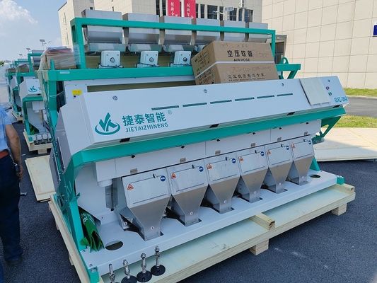 6/384 Channels 4-8T/H Grain Sorting Machine More 99.99% Accuracy 220V 50Hz