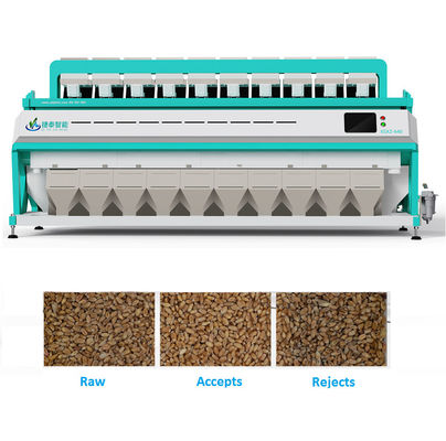 Blue 6KW Automatic Color Sorting Machine High Capacity Cereal Sorter