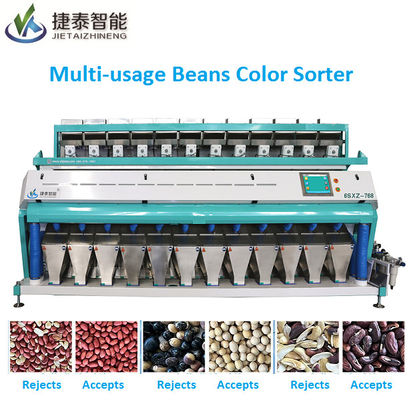 Easy Operate Beans Color Sorter Machine For Peanut Soybean 2600kg