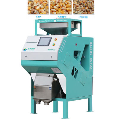 Intelligent Maize Color Sorter Machine Manufacturer Easy Operation 0.3 - 0.5TPH