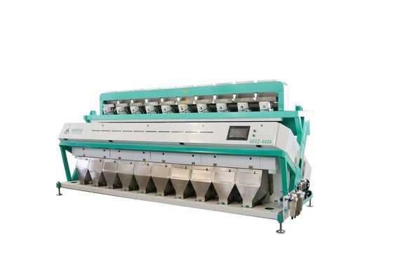 OEM Large Parboiled Steamed Rice Color Sorter Machine 10 Chute 640 Channels